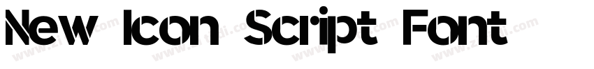 New Icon Script Font字体转换